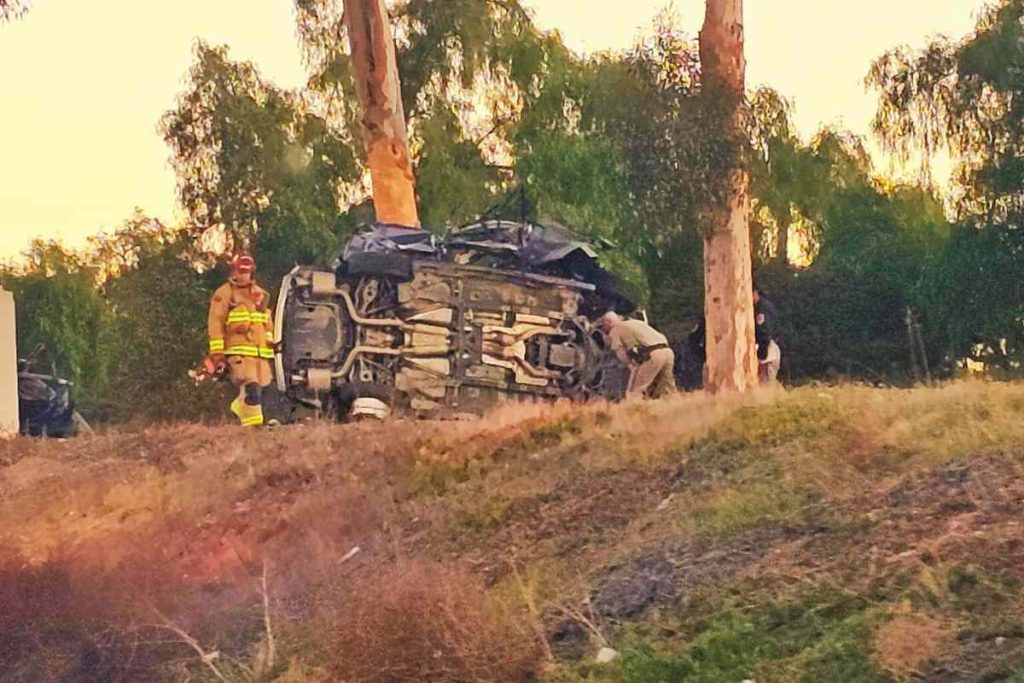 image showing San Diego car accident rear-end crashed.
